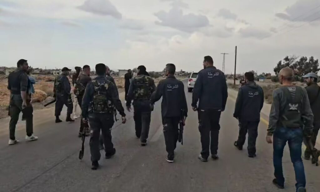 Elements of the police forces in As-Suwayda, southern Syria - May 5, 2025 (Suwayda 24)