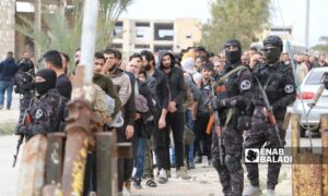 The Syrian government and the Syrian Democratic Forces (SDF) exchanged around 250 detainees as part of an agreement in Aleppo, northern Syria - April 3, 2025 (Enab Baladi/Mohamed Masto)