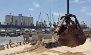 Loading two ships with phosphate at the Port of Tartus bound for Romania and Turkey – June 12, 2025 (Tartus Governorate)